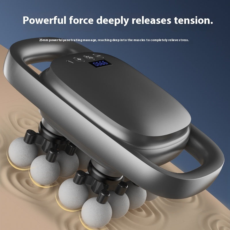Masajeador Eléctrico Profesional 16 Cabezales – Alivio Profundo para Cuello, Espalda y Piernas