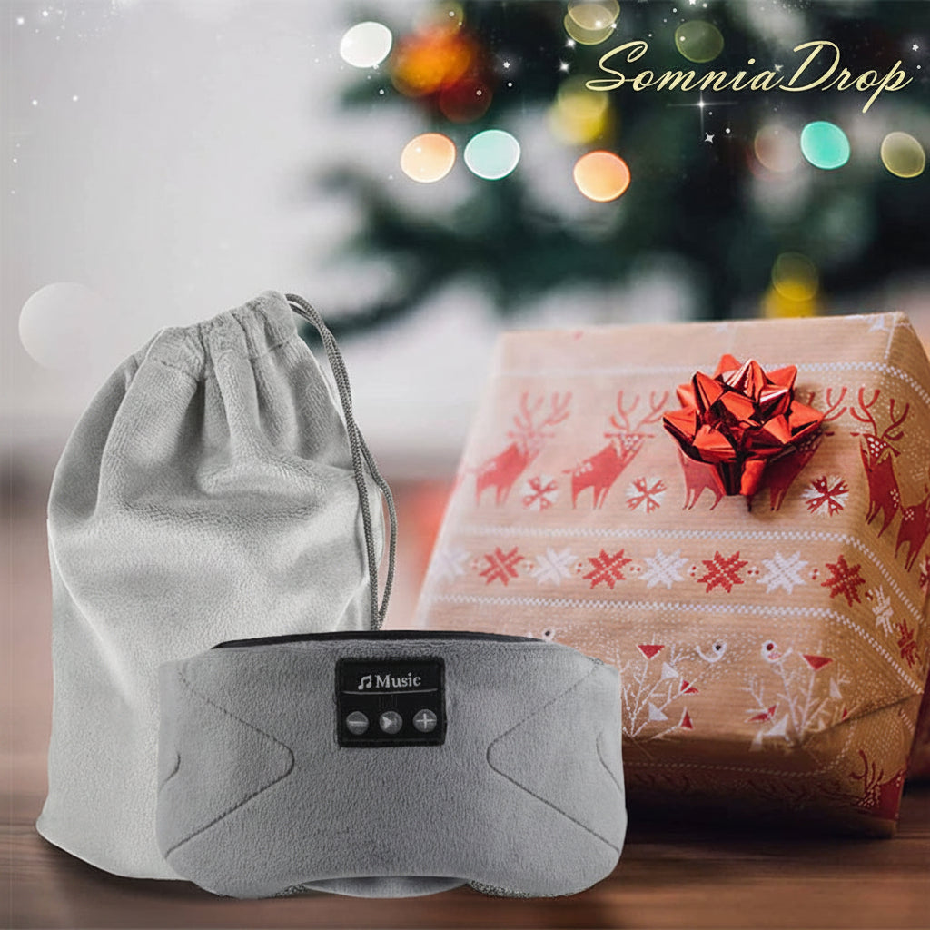 Contenido caja antifaz bluetooth SomniaDrop — cable USB incluido